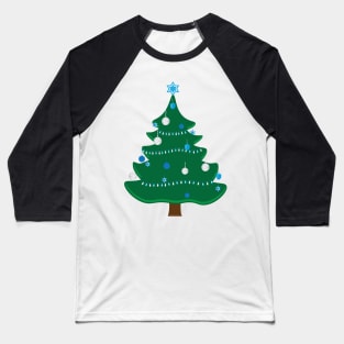 Decorated Jewish Hanukkah Christmas tree Baseball T-Shirt